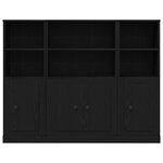 Buffet vidaXL en Chêne Noir 132x35 5x103 5 cm en Bois d'Ingénierie