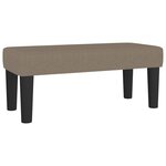 vidaXL Sommier à lattes de lit avec matelas Taupe 80x200 cm Tissu