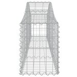 vidaXL Paniers à gabions arqués 6 Pièces 200x30x40/60 cm Fer galvanisé