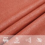 vidaXL Voile d'ombrage 160 g/m² Terre cuite 2x3 5 m PEHD