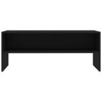 vidaXL Meuble TV Noir 100x40x40 cm Bois d’ingénierie