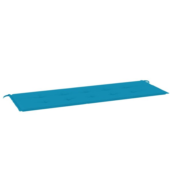 vidaXL Coussin de banc de jardin bleu 150x50x3 cm tissu oxford