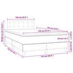 vidaXL Sommier à lattes de lit avec matelas blanc 120x190cm similicuir