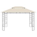 vidaXL Belvédère 4x3x2 7 m Crème 160 g/m²