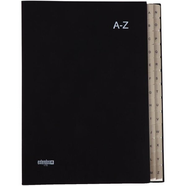 Trieur balacron alphabétique 26 compartiments noir
