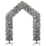 vidaXL Arche de sapin de Noël à flocons de neige 270 cm