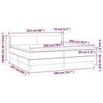 vidaXL Sommier à lattes de lit et matelas Vert foncé 200x200cm Velours