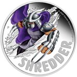 Pièce de monnaie en Argent 1 Dollar g 31.1 (1 oz) Millésime 2024 Teenage Mutant Ninja Turtles SHREDDER