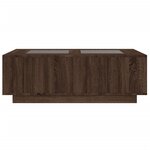 vidaXL Table basse avec LED infini chêne marron 116x69x40 cm