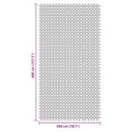 vidaXL Tapis de sol de camping bleu 4x2 m