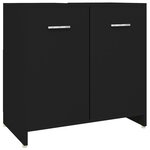 vidaXL Ensemble de meubles de salle de bain 4 Pièces Noir