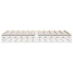 vidaXL Cadre de lit sans matelas blanc 120x200 cm bois de pin massif