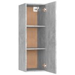 vidaXL Ensemble de meubles TV 4 Pièces Gris béton Bois d'ingénierie