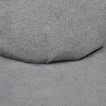 vidaXL Chaise en forme de main gris velours