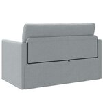 vidaXL Canapé-lit au sol 2-en-1 gris clair 124x71x78 cm en tissu