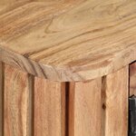 vidaXL Meuble TV 130x30x45 cm Bois d'acacia massif