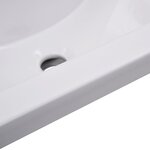 vidaXL Ensemble de meubles de salle de bain Noir Aggloméré
