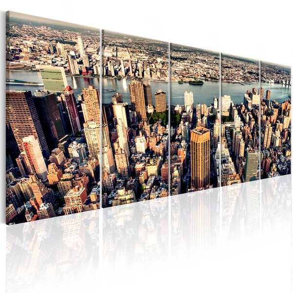 Tableau - flight over new york l x h en cm 200x80
