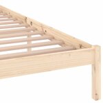 vidaXL Cadre de lit Bois de pin massif 140x200 cm