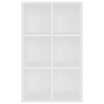 vidaXL Bibliothèque/Buffet blanc 66x30x98 cm bois d'ingénierie