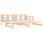 vidaXL Lit coulissant sans matelas bois de pin massif 2x(90x200) cm
