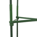 vidaXL Cage à tomates avec sac à plantes 2 Pièces 116 cm acier et PP