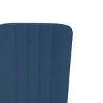 vidaXL Chaises à manger lot de 4 Bleu Velours