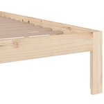 vidaXL Cadre de lit sans matelas bois massif 160x200 cm