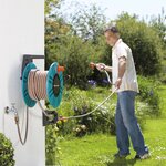 Gardena enrouleur mural de tuyau classic 60 plastique 2650-20