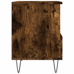 vidaXL Tables de chevet 2 Pièces chêne fumé 40x35x50 cm bois ingénierie
