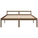 vidaXL Lit pour personne âgée sans matelas 200x200 cm bois pin massif