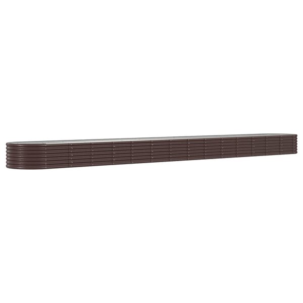 vidaXL Lit surélevé de jardin Acier enduit de poudre marron