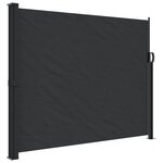 vidaXL Auvent latéral rétractable noir 160x500 cm