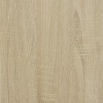 vidaXL Bibliothèque chêne sonoma 122x30x132cm bois ingénierie et métal