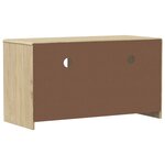 vidaXL Meuble TV SAUDA chêne 99x43x55 cm bois de pin massif