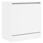 vidaXL Armoire à chaussures blanc 60x34x63 5 cm bois d'ingénierie