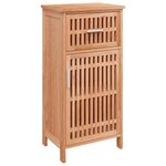 vidaXL Ensemble de meubles de salle de bain 5 Pièces bois massif de noyer