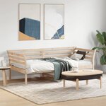 vidaXL Lit de jour sans matelas 90x190 cm bois de pin massif