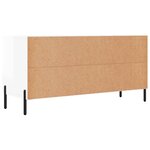 vidaXL Meuble TV Blanc brillant 102x36x50 cm Bois d'ingénierie