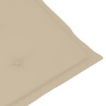 vidaXL Chaise à bascule avec coussin bambou