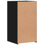 vidaXL Tables de chevet 2 Pièces noir 35x34x65 cm bois d’ingénierie