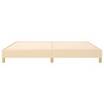 vidaXL Cadre de lit Crème 200 x 200 cm Tissu