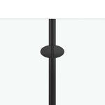 vidaXL Cabine de douche pliable 2 panneaux ESG 120x140 cm Noir
