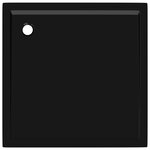 vidaXL Receveur de douche carré ABS Noir 80x80 cm