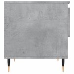 vidaXL Table basse gris béton 50x46x50 cm bois d'ingénierie