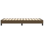 vidaXL Cadre de lit Marron foncé 100x200 cm Tissu