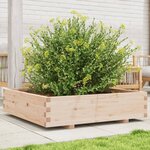 vidaXL Jardinière 100x100x26 5 cm bois de pin massif