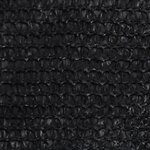 vidaXL Voile d'ombrage 160 g/m² Noir 5x7 m PEHD