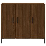 vidaXL Buffet chêne marron 90x34x80 cm bois d'ingénierie