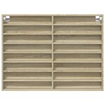 vidaXL Armoire à vitrine chêne sonoma 100x8 5x75 cm bois d'ingénierie